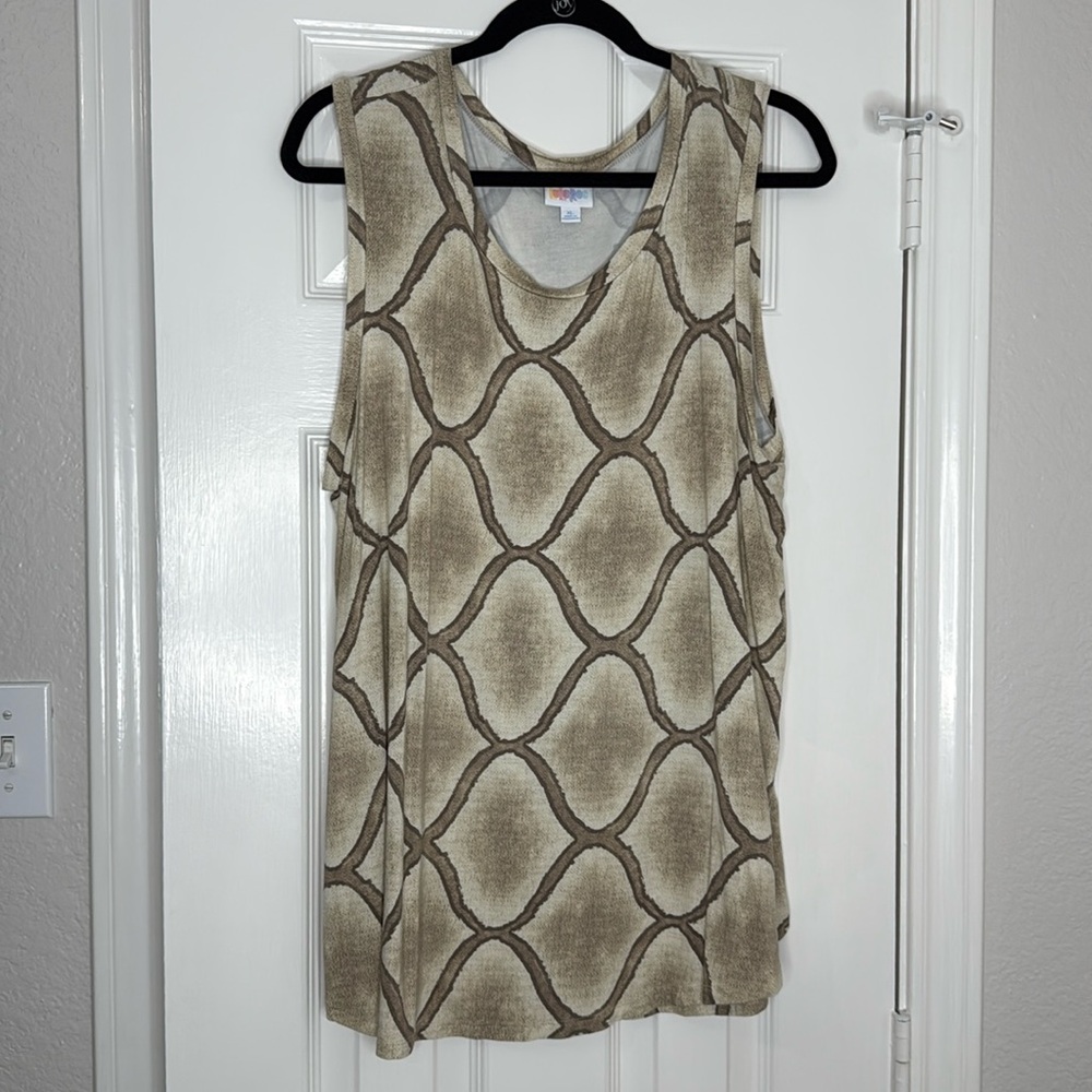 LulaRoe Cocoa Tank Top taupe/light brown